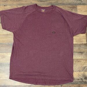 Ariat Men's Burgundy Short Sleeve Tee